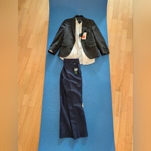 Ralph Lauren kids suit (navy blazer,pants,dress shirt)